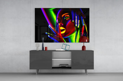 Female Portrait 28 Glass Wall Art