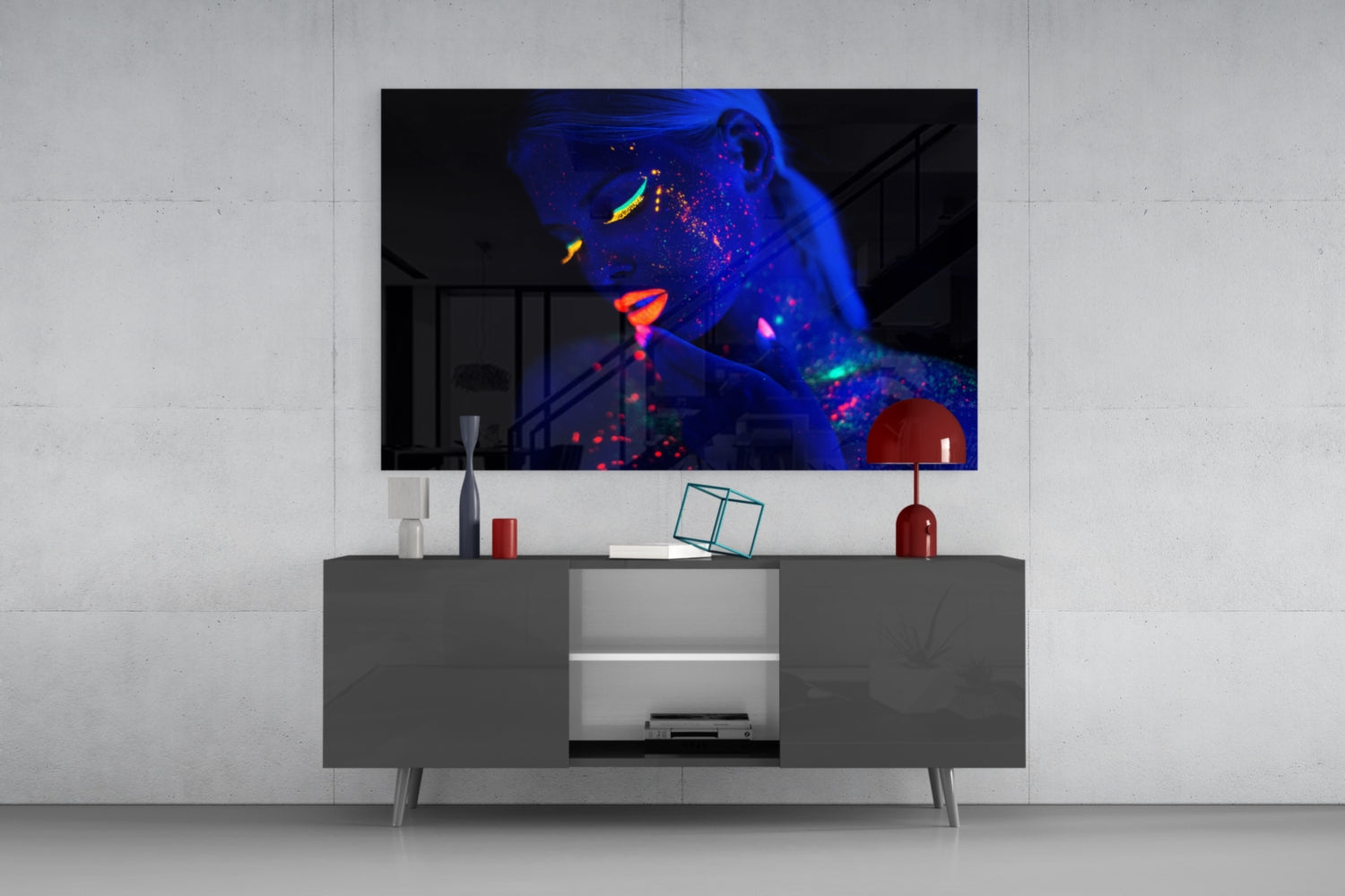 Woman Portrait 29 Glass Wall Art