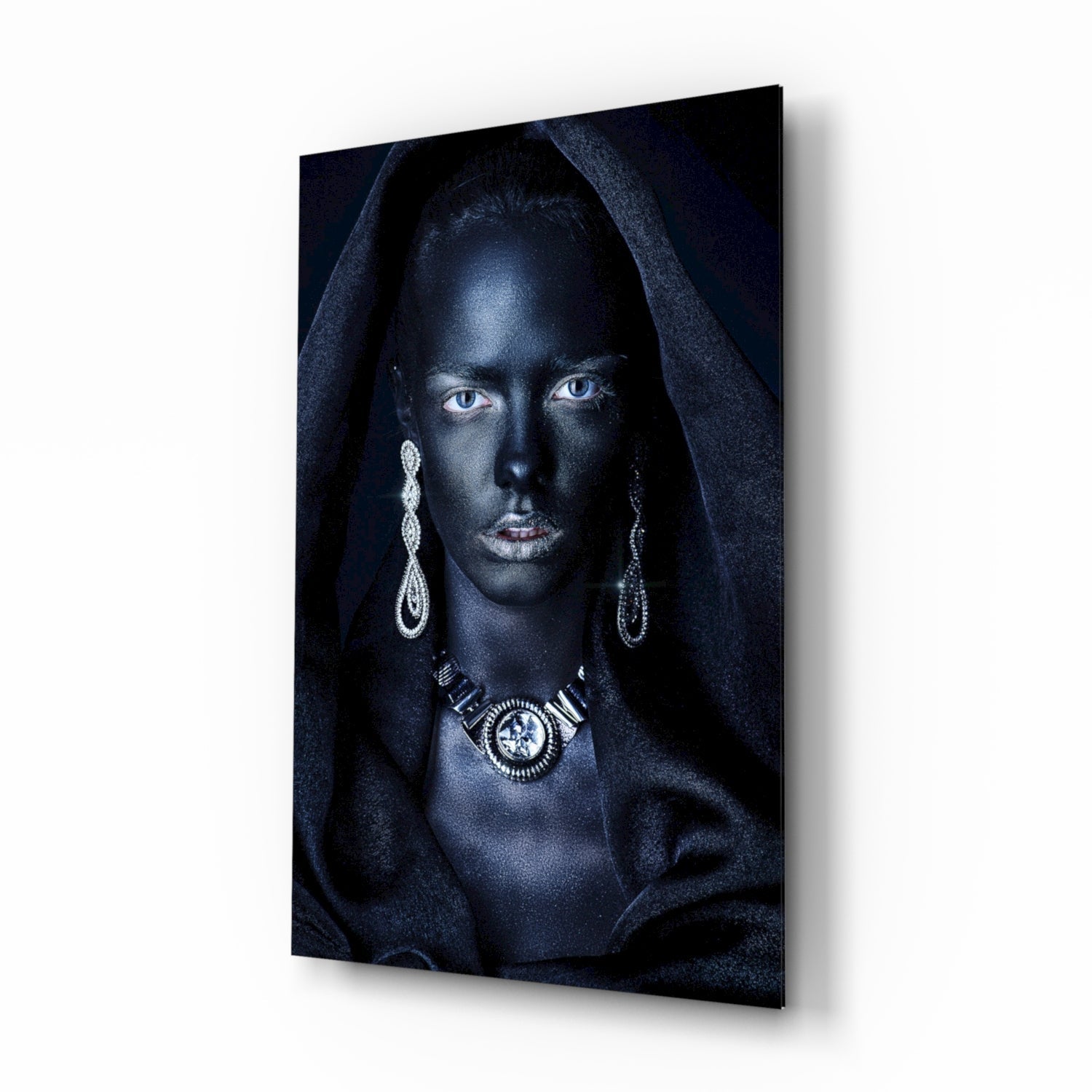Woman Portrait 40 Glass Wall Art