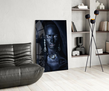 Woman Portrait 40 Glass Wall Art