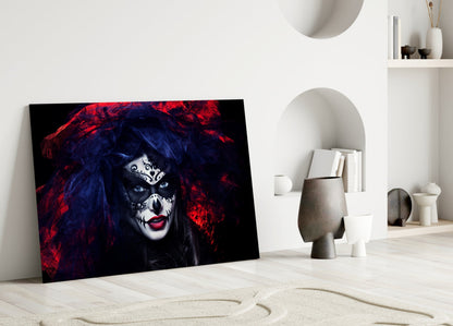 Woman Portrait 41 Glass Wall Art