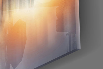 Stone Arch Bridge Prague Sunrise Glass Wall Art