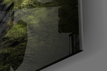 Green Valley Glass Wall Art