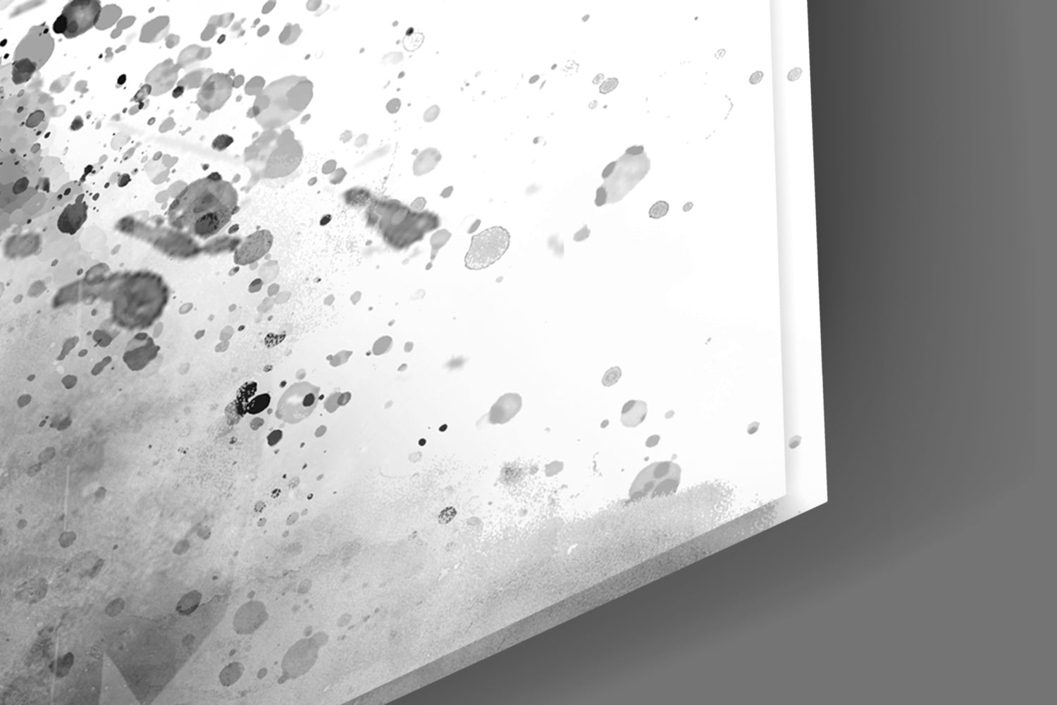 Watercolor Half Face Wolf Glass Wall Art