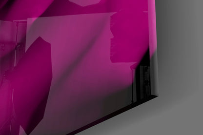 Magenta Velvet Rose Glass Wall Art