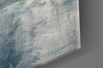 Misty Blue Gray Seascape Glass Wall Art