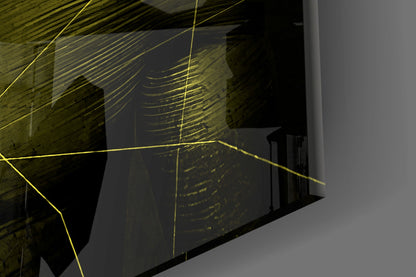 Darko Yellow Glass Wall Art