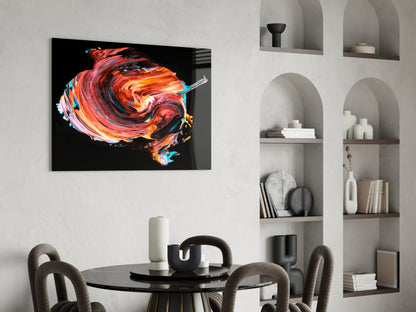 Dance of Red Glass Wall Art
