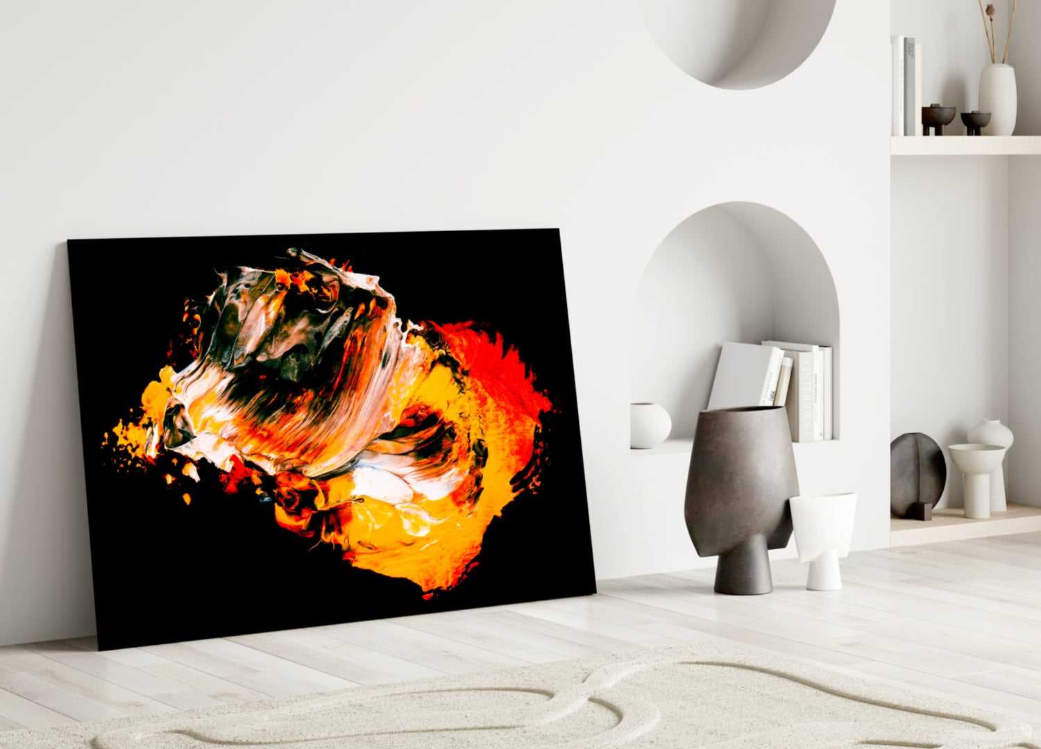 The Charm of Yellow Glass Wall Art