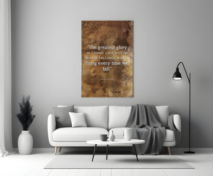 Freedom Leader Quotes Glass Wall Art