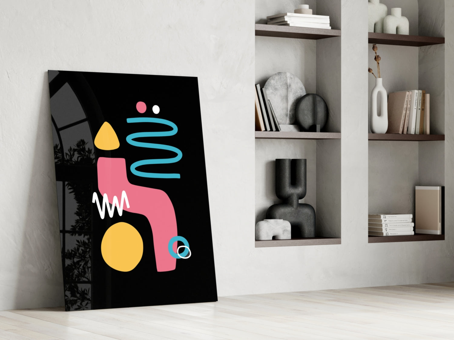 Candle-Like Glass Wall Art