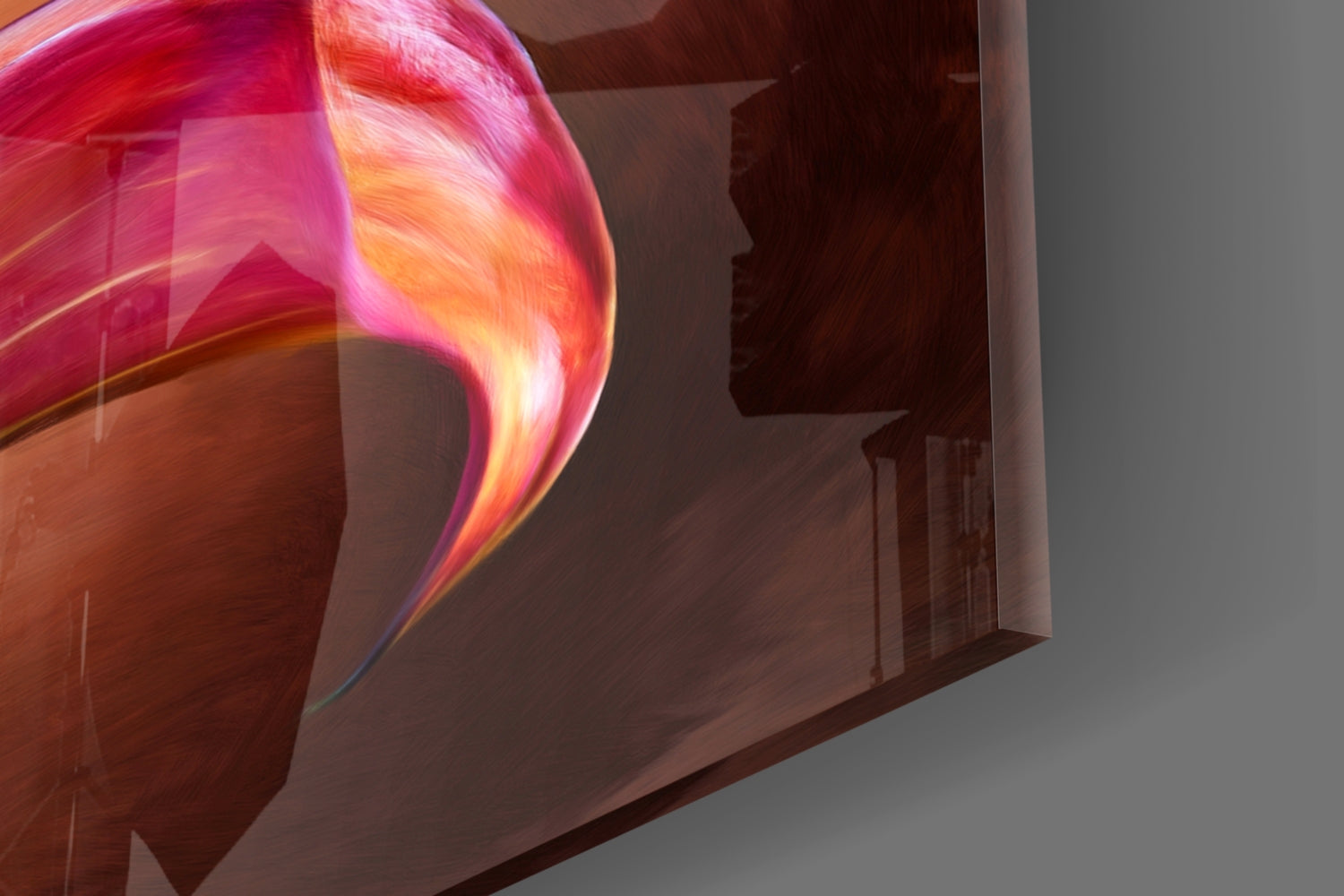 Golden Calla Lily Stems Glass Wall Art