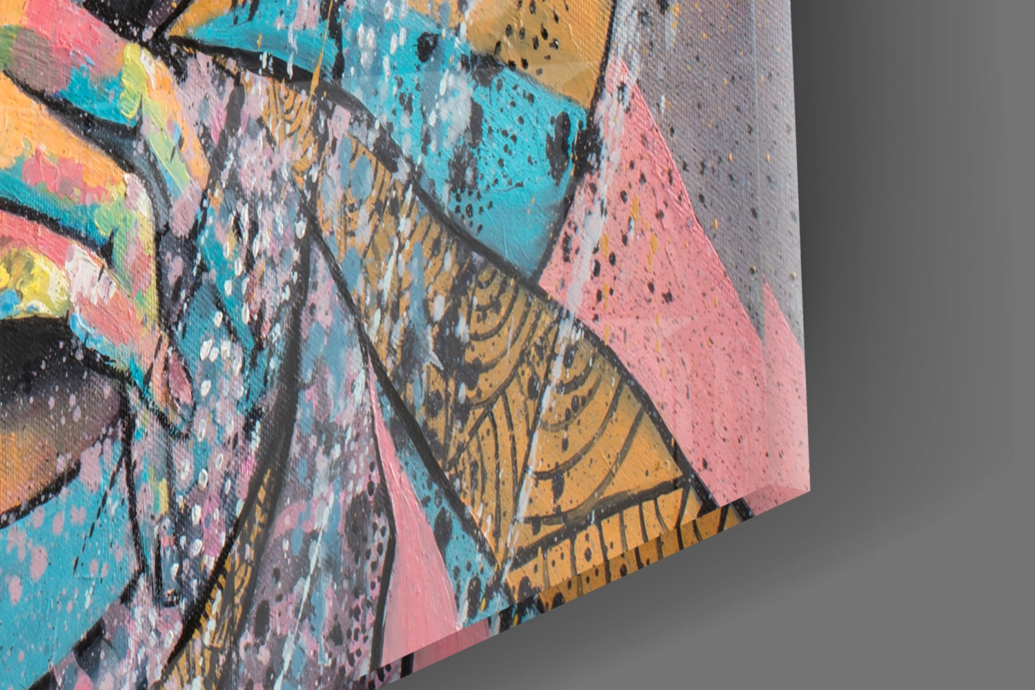 Shh Woman Glass Wall Art