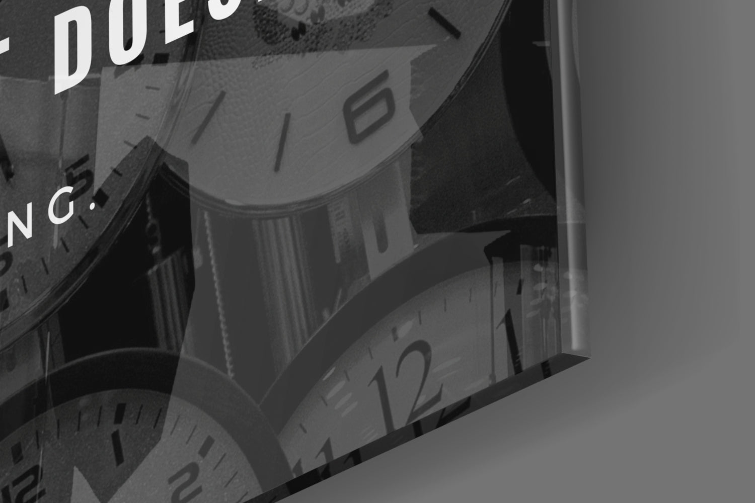 Dont Watch the Clock Quote Clocks Glass Wall Art
