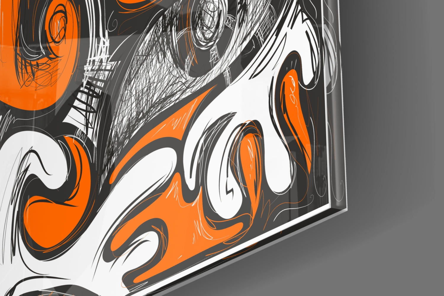 Cubist Abstract Portrait Glass Wall Art