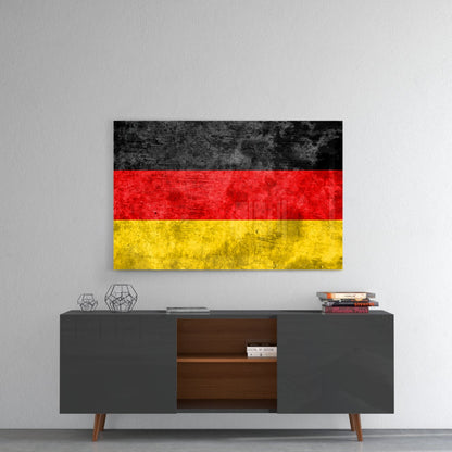 German Flag Glass Wall Art