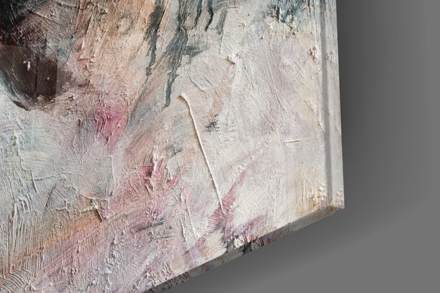 Ghostly Muted Portrait Glass Wall Art