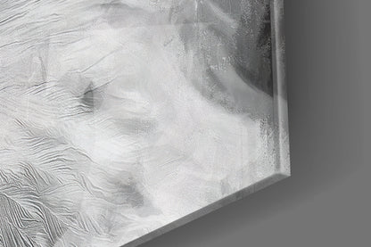 White Eagle Stormy Sky Glass Wall Art