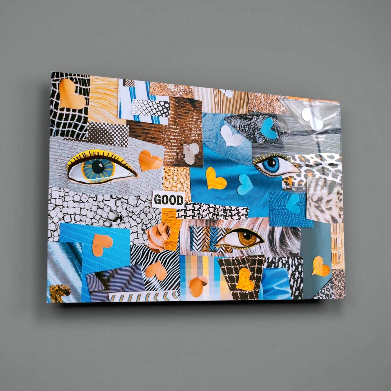 Abstract Confusion Glass Wall Art