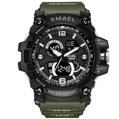 Military Watch 50m Waterproof Wristwatch LED Quartz Clock Male Digital Sports Watches Men&