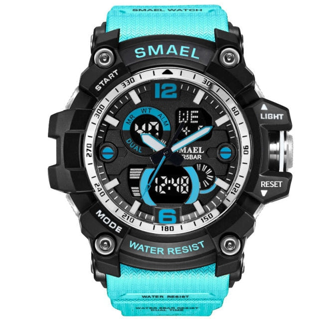 Military Watch 50m Waterproof Wristwatch LED Quartz Clock Male Digital Sports Watches Men&
