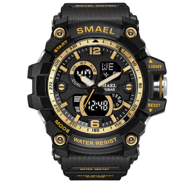 Military Watch 50m Waterproof Wristwatch LED Quartz Clock Male Digital Sports Watches Men&