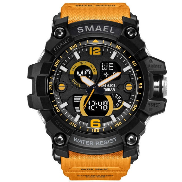 Military Watch 50m Waterproof Wristwatch LED Quartz Clock Male Digital Sports Watches Men&