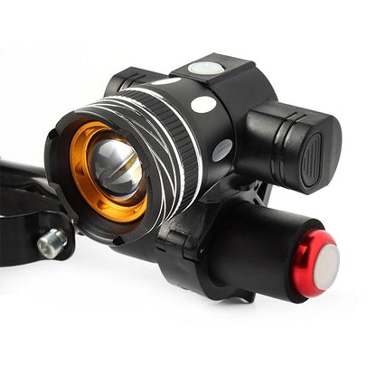 LED Headlight For Bike Electric Scooter USB Rechargeable LED Light Front Lamp High Lumens Brightness Bicycle Light Front With Strong Battery Portable Waterproof Flashlight For Night Cycling