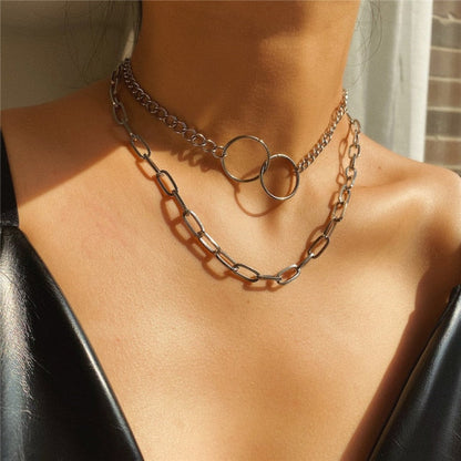 29 stylish Gold necklace on neck Gold chain Women&