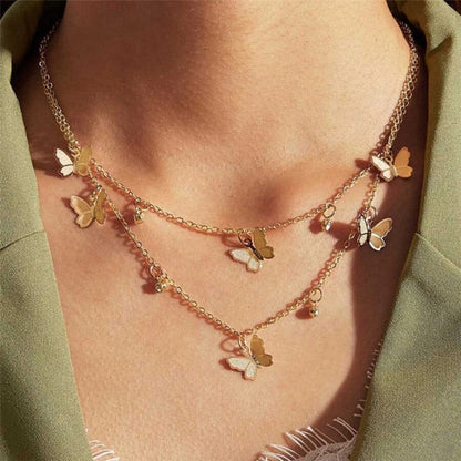 29 stylish Gold necklace on neck Gold chain Women&