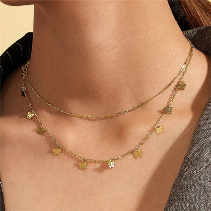 29 stylish Gold necklace on neck Gold chain Women&