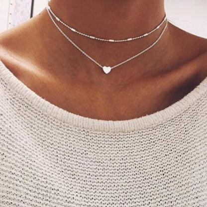 29 stylish Gold necklace on neck Gold chain Women&