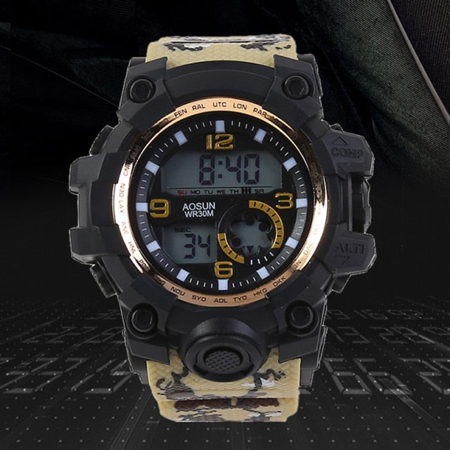 30M Waterproof Sports Men Watch Couple Fashion Popular Men&