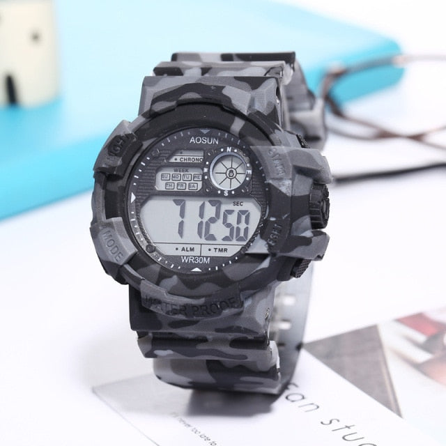 30M Waterproof Sports Men Watch Couple Fashion Popular Men&