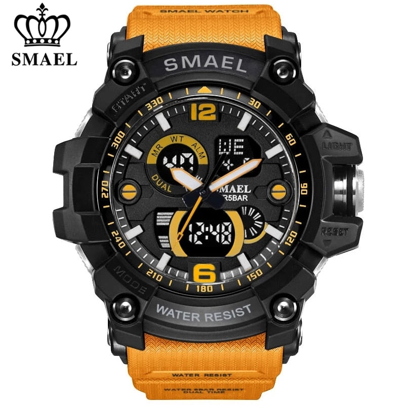 Military Watch 50m Waterproof Wristwatch LED Quartz Clock Male Digital Sports Watches Men&