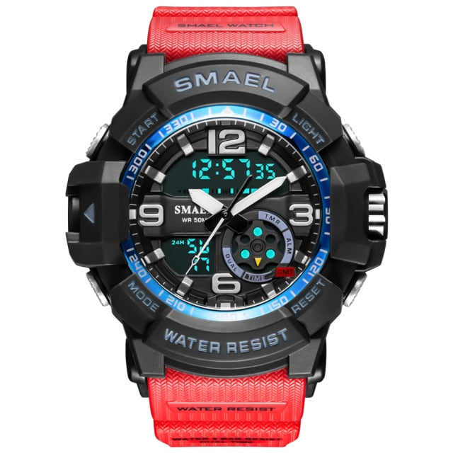 Military Watch 50m Waterproof Wristwatch LED Quartz Clock Male Digital Sports Watches Men&