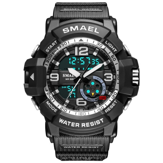Military Watch 50m Waterproof Wristwatch LED Quartz Clock Male Digital Sports Watches Men&
