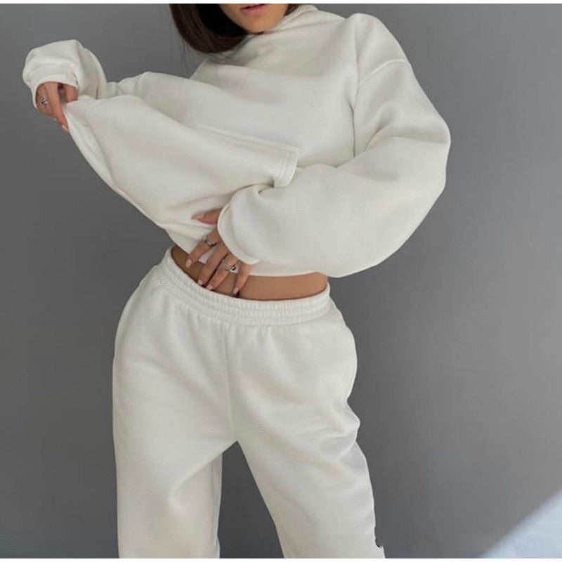 Tracksuit  Fleece Sweatshirts Two Piece Set Oversized Sports Hoodie Suit