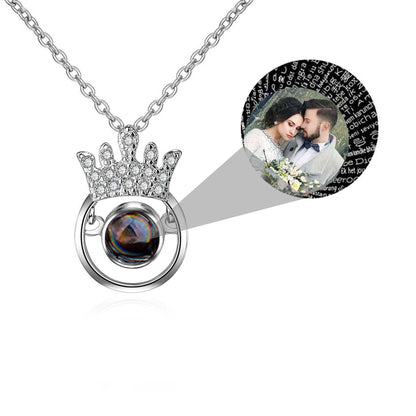Round Crown Projection Necklace Pendant