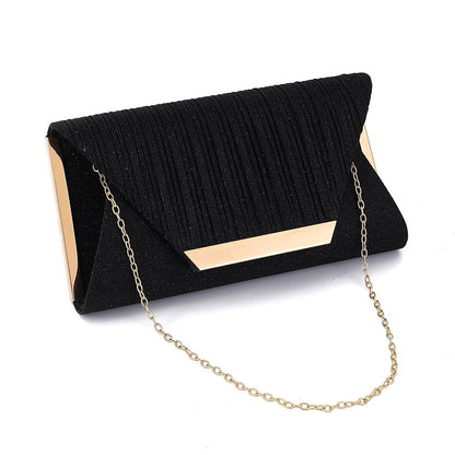 2021 Lady Handbag Party Soft Single Chain Package Cover Type Clutches