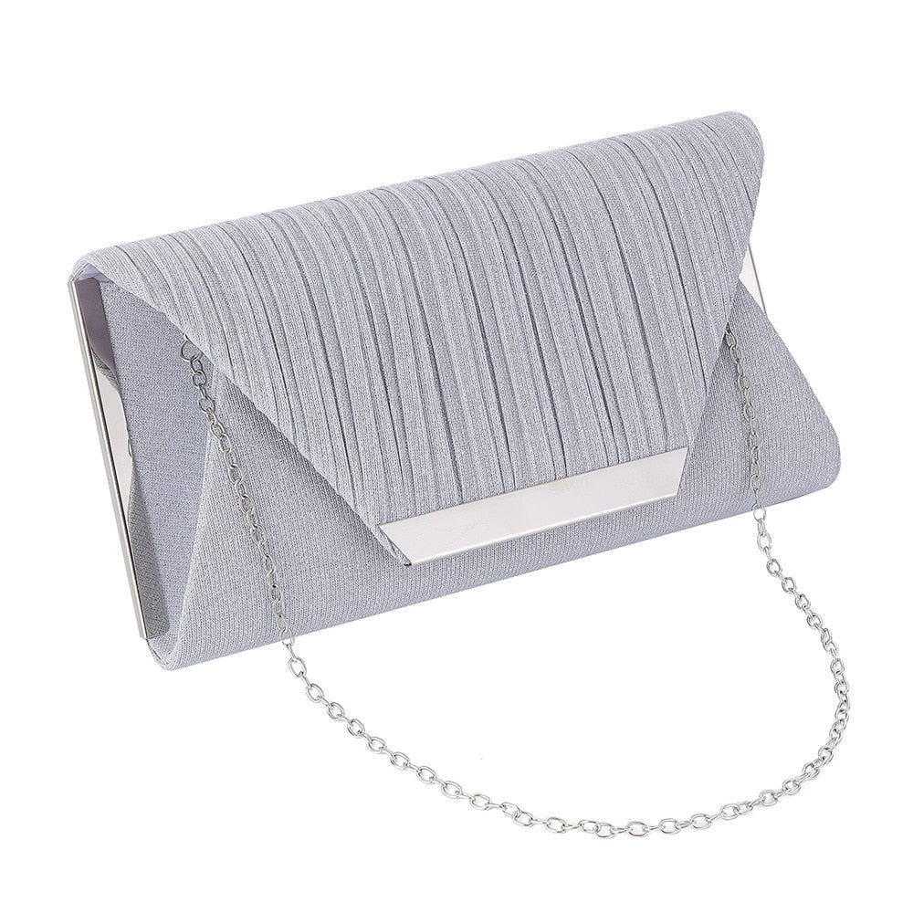 2021 Lady Handbag Party Soft Single Chain Package Cover Type Clutches