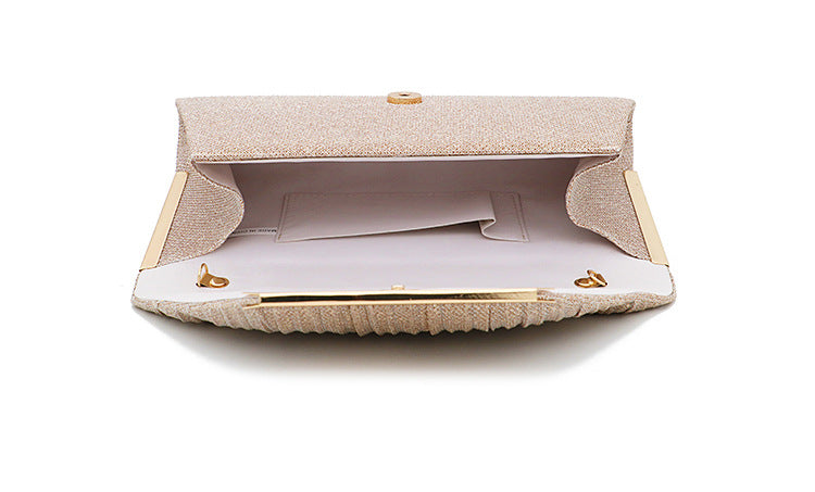 2021 Lady Handbag Party Soft Single Chain Package Cover Type Clutches