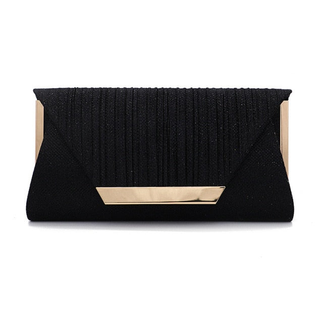 2021 Lady Handbag Party Soft Single Chain Package Cover Type Clutches