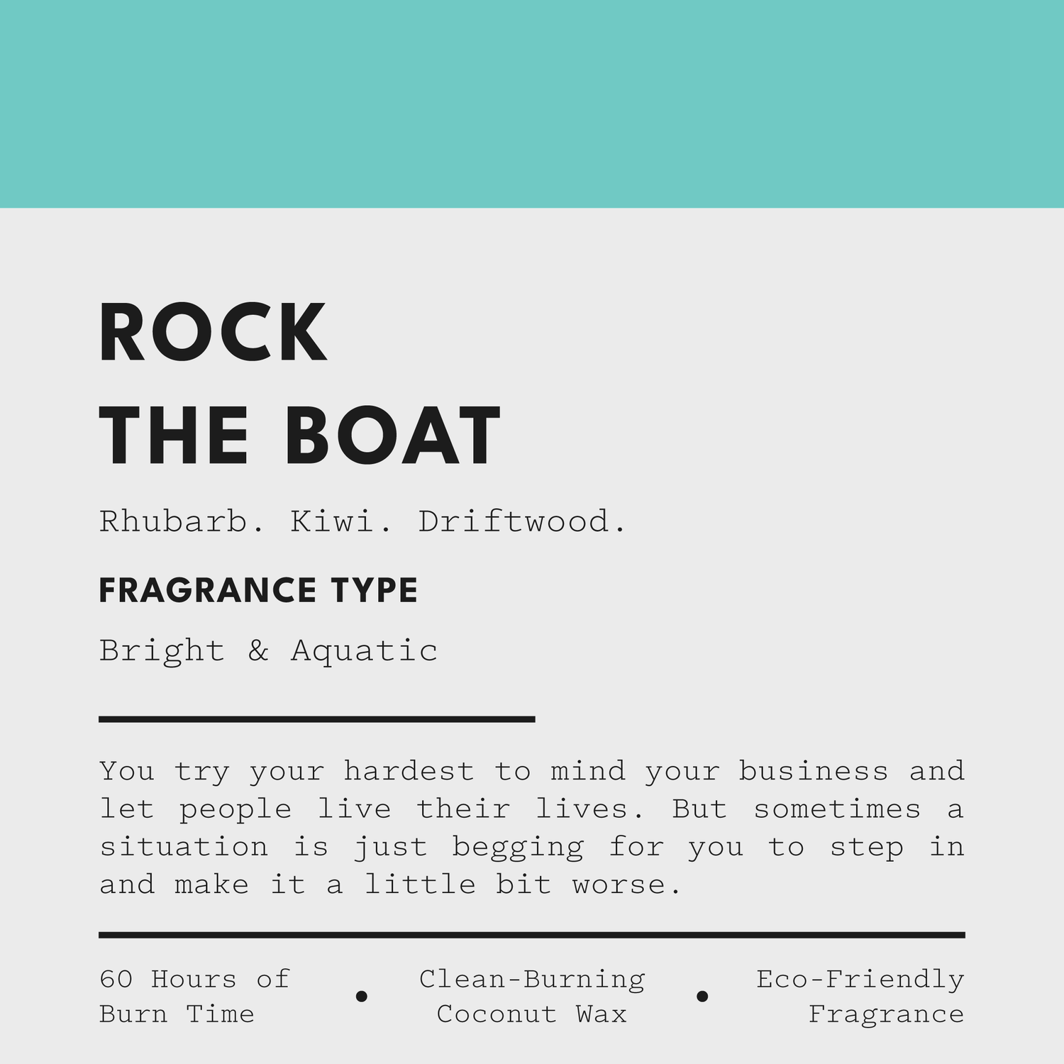 ROCK THE BOAT Candle