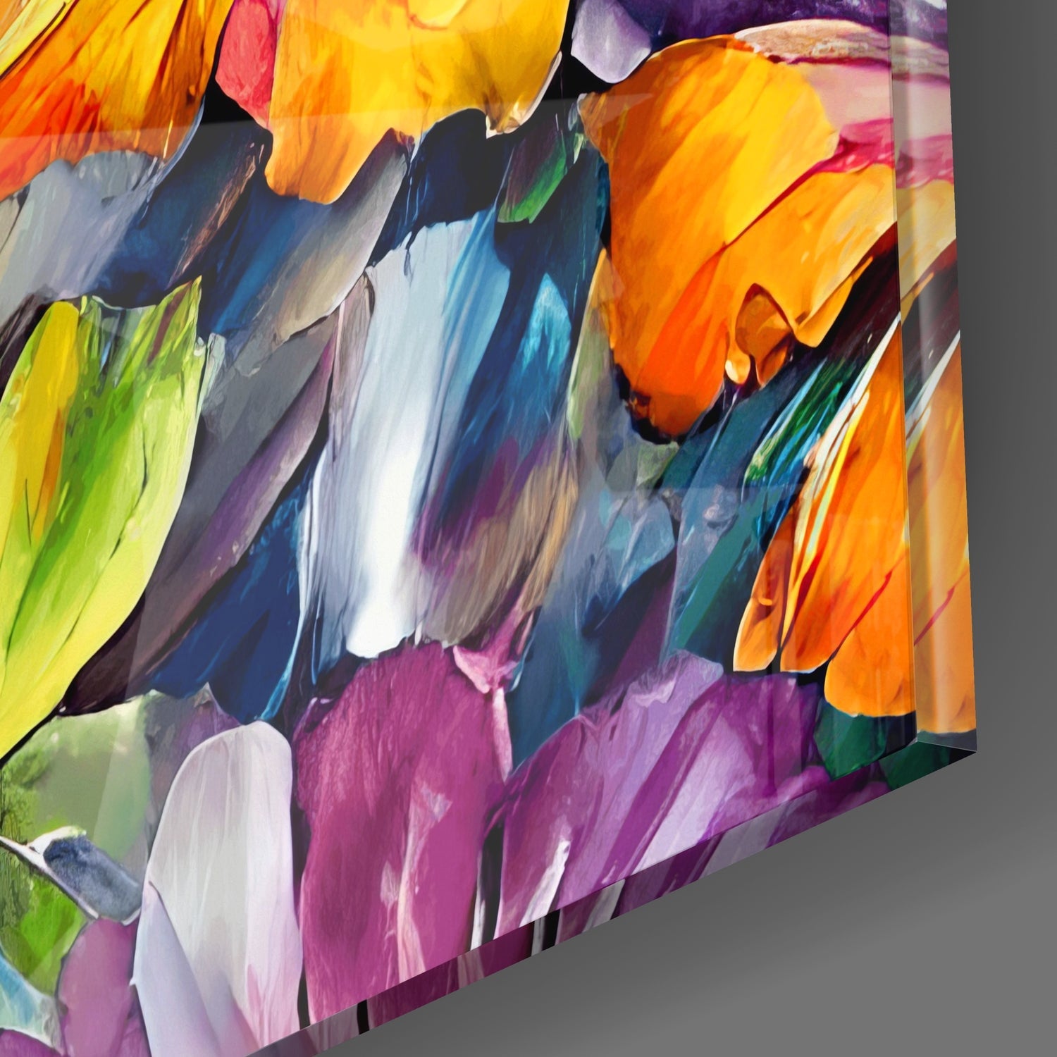Flowers Glass Wall Art|| Designer&
