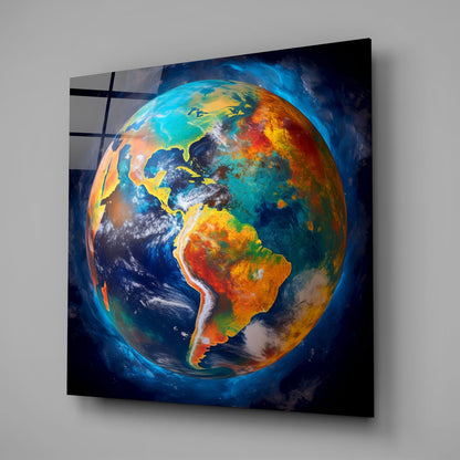 Earth Glass Wall Art|| Designer&