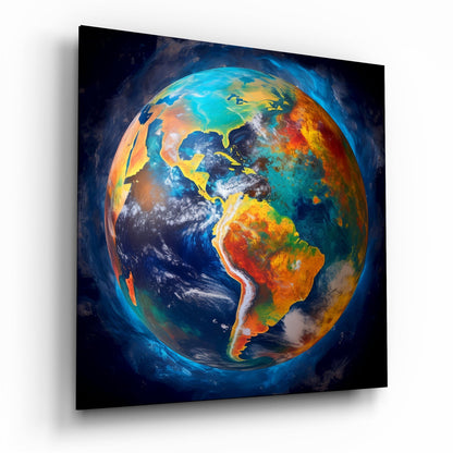 Earth Glass Wall Art|| Designer&