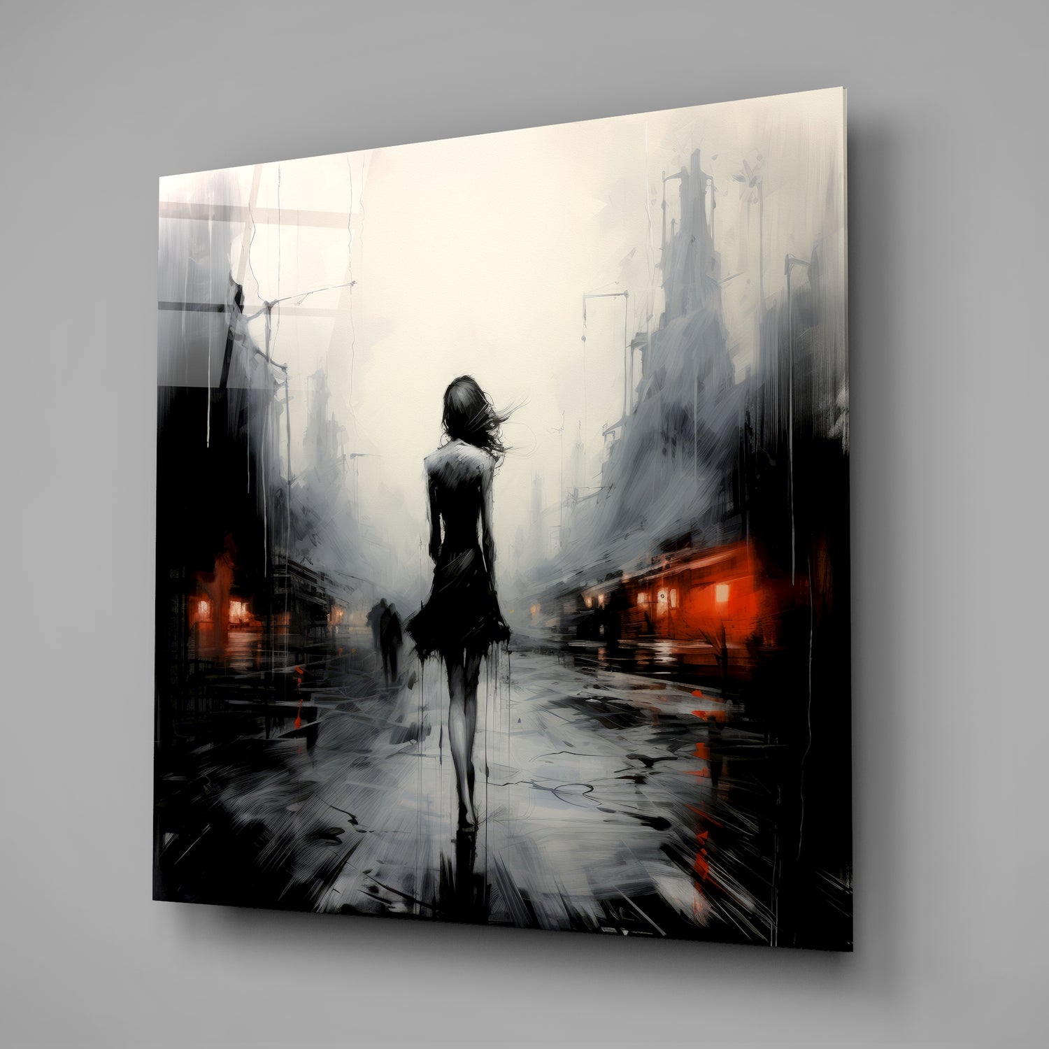 Alone Glass Wall Art|| Designer&