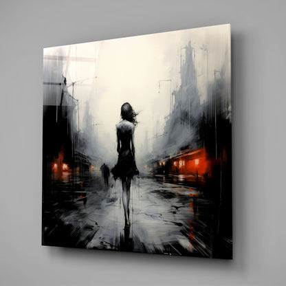 Alone Glass Wall Art|| Designer&