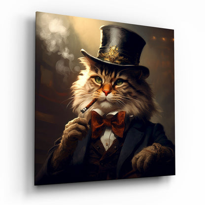Catleman Glass Wall Art|| Designer&